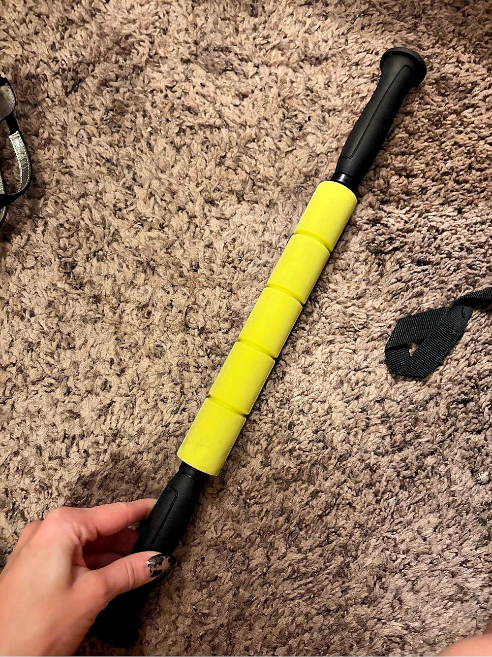 Green & Black Massage Roller Stick